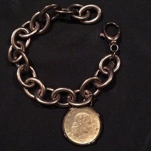 COPY - Bronzo D’ Italia gold Lire bracelet